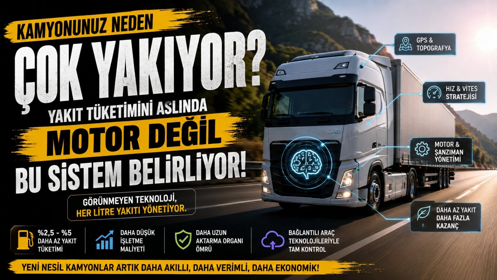 Kamyonunuz Neden Çok Yakıyor? Yakıt Tüketimini Aslında Motor Değil Bu Sistem Belirliyor