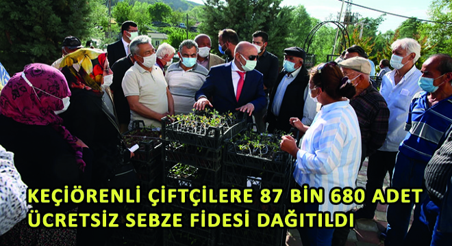 Keçiörenli Çiftçilere 87 Bin 680 Adet Ücretsiz Sebze Fidesi Dağıtıldı