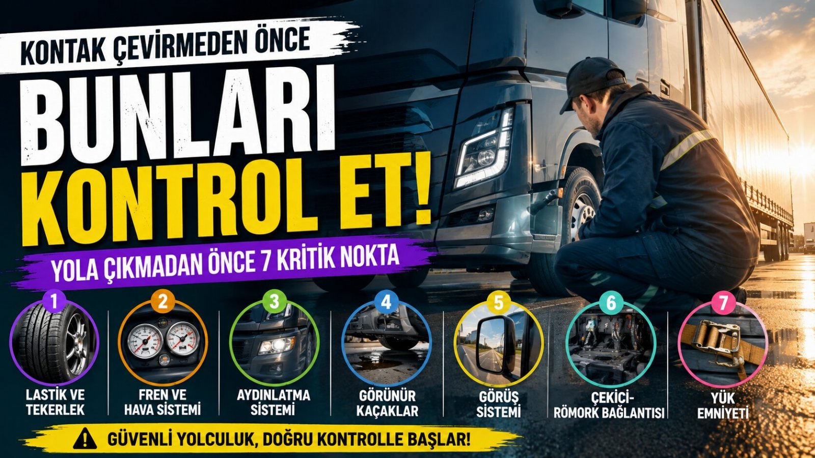 Kontak Çevirmeden Önce Bakın: Kamyonda Kontrol Edilecek 7 Kritik Nokta