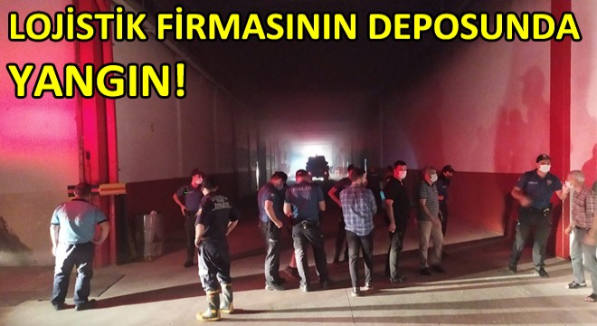 Lojistik Firmasının Deposunda Yangın