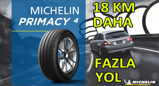 MICHELIN PRIMACY 4 ile Daha Fazla Su Tahliyesi