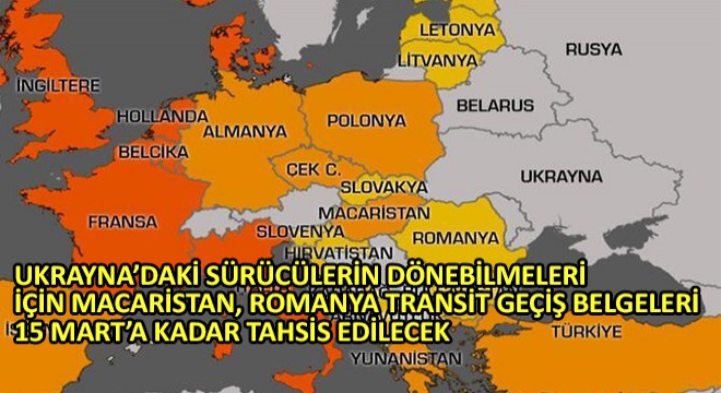 Macaristan, Romanya Transit Geçiş Belgeleri 15 Mart’a Kadar Tahsis Edilecek