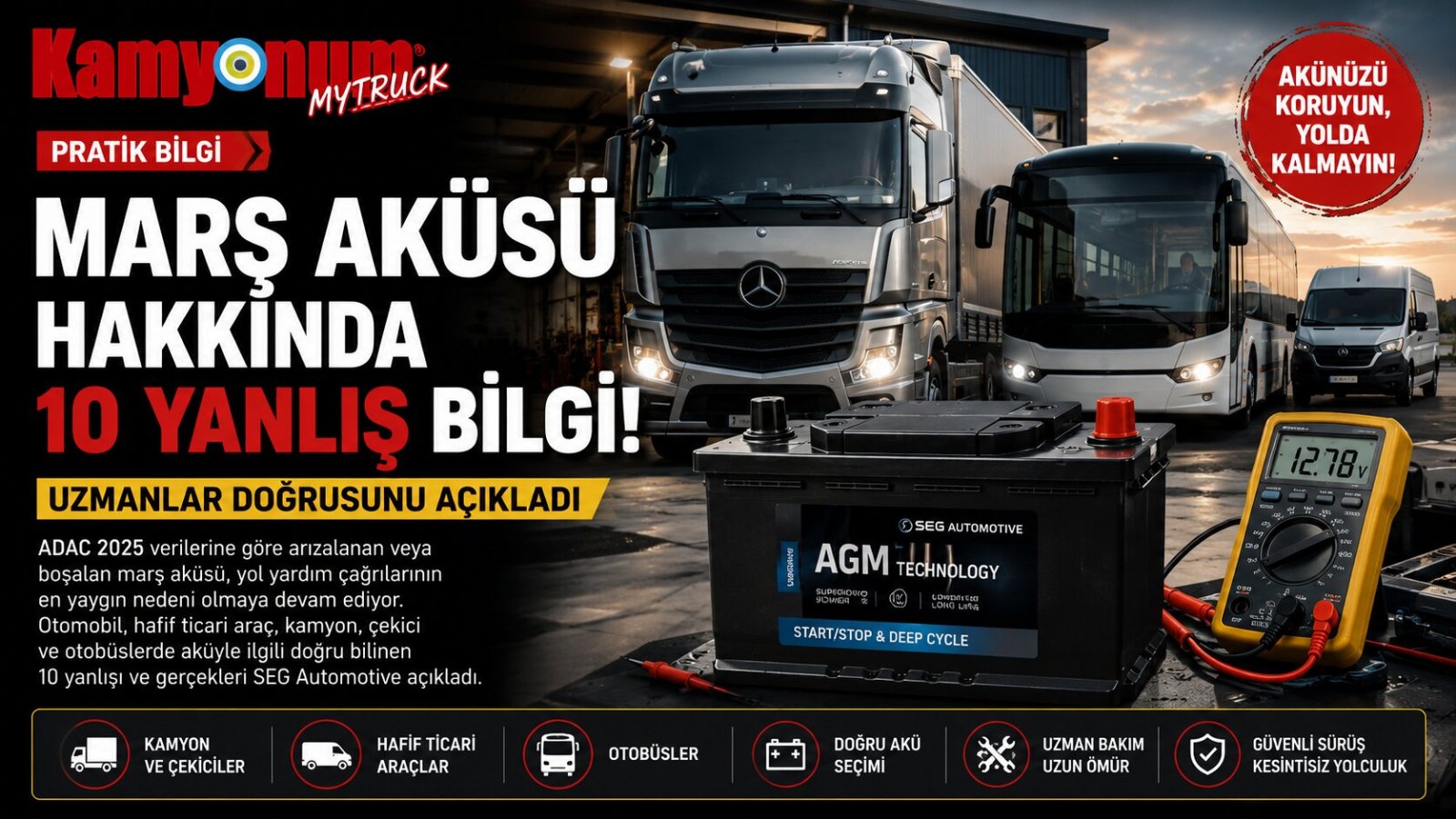Marş Aküsü Hakkında Doğru Bilinen 10 Yanlış! Uzmanlar Gerçekleri Açıkladı