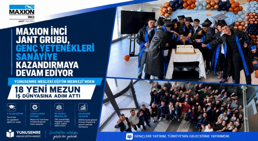 Maxion İnci Jant Grubu, Yunusemre Eğitim Merkezi ile genç yetenekleri sanayiye kazandırmaya devam ediyor