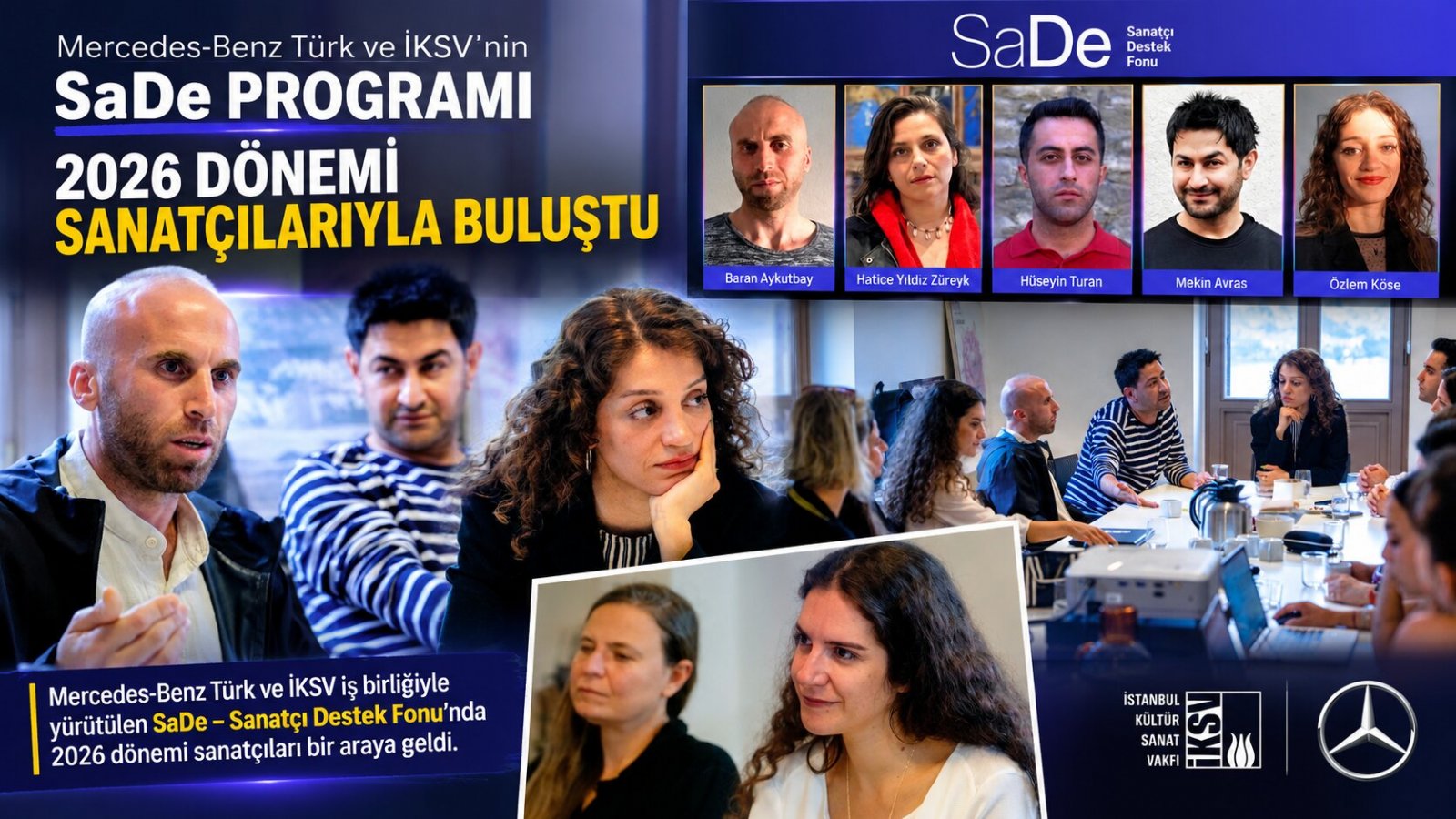 Mercedes-Benz Türk ve İKSV’nin SaDe Programında 2026 Dönemi Sanatçıları Buluştu