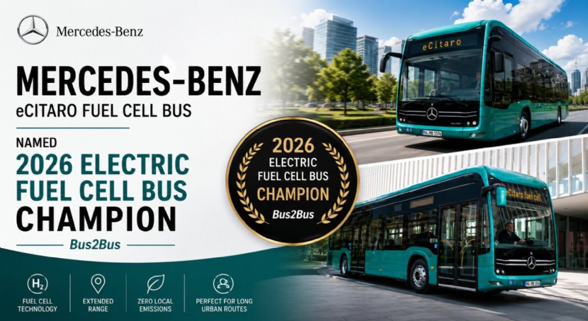 Mercedes-Benz eCitaro Fuel Cell Bus Named '2026 Electric Fuel Cell Bus Champion'