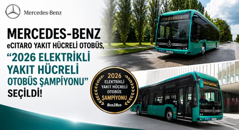Mercedes-Benz eCitaro Yakıt Hücreli Otobüs, 2026 Elektrikli Yakıt Hücreli Otobüs Şampiyonu seçildi