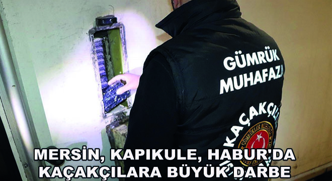 Mersin, Kapıkule, Habur da Kaçakçılara Büyük Darbe