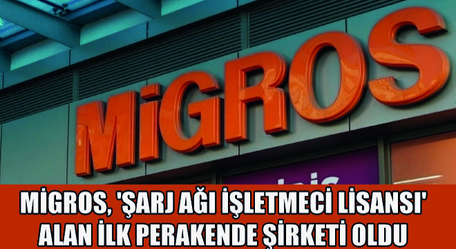 Migros,  Şarj Ağı İşletmeci Lisansı  Alan İlk Perakende Şirketi Oldu