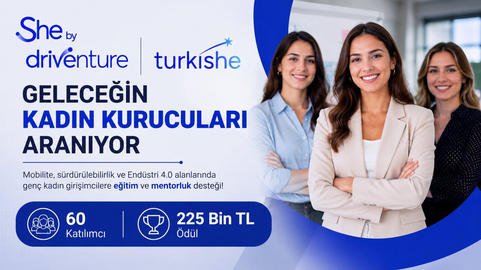 Mobilite ve Teknolojide Yeni Kadın Kurucular İçin 60 Kişilik Program