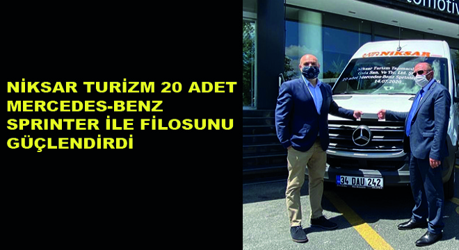 Niksar Turizm 20 Adet Mercedes-Benz Sprinter İle Filosunu Güçlendirdi