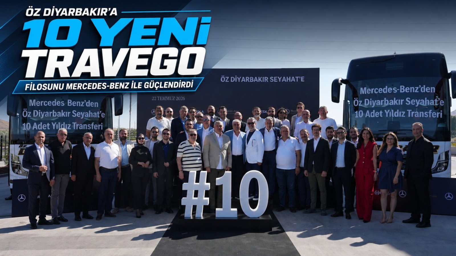 Öz Diyarbakır Filosunu 10 Mercedes-Benz Travego ile Güçlendirdi