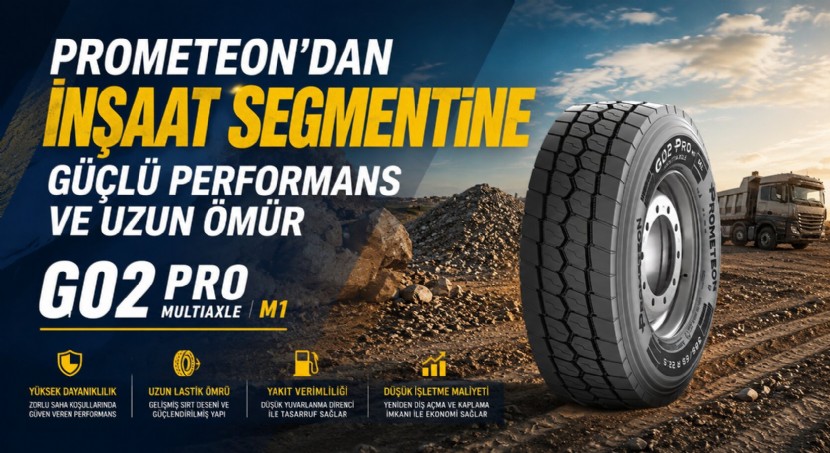Prometeon’dan inşaat segmentine güçlü performans ve uzun ömür: G02 PRO MULTIAXLE M1