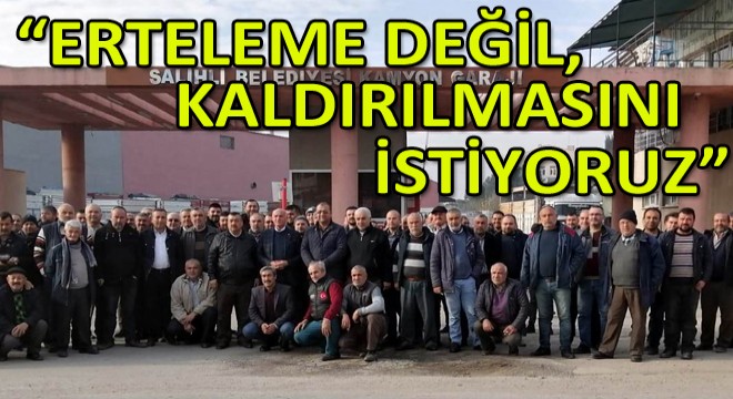 Salihli’de Kamyoncu Esnafı Dertlerini Anlattı