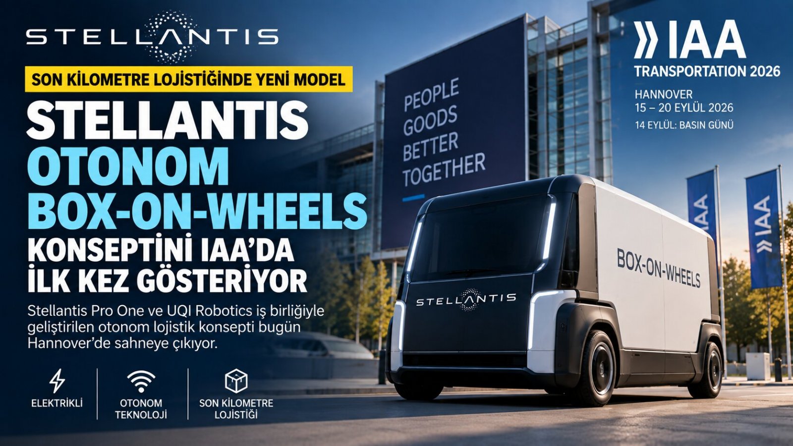 Stellantis Otonom Box-on-Wheels Konseptini IAA’da İlk Kez Gösteriyor