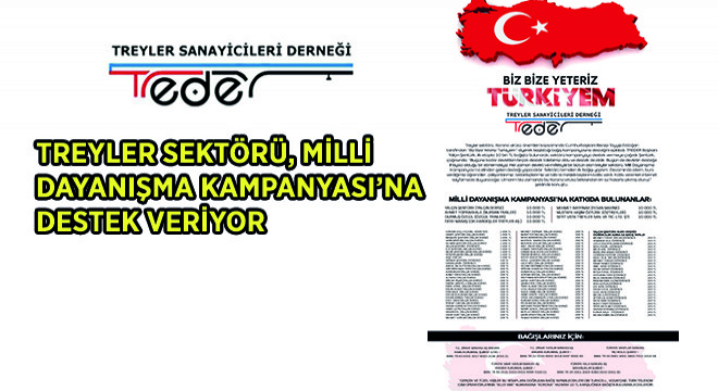 Treyler Sektörü, Milli Dayanışma Kampanyası’na Destek Veriyor