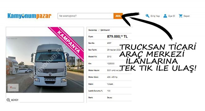 Trucksan Ticari  Araç Merkezi İlanlarina Tek Tık ile Ulaş!