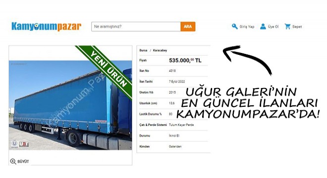 Uğur Galeri’nin En Güncel İlanları Kamyonumpazar’da!