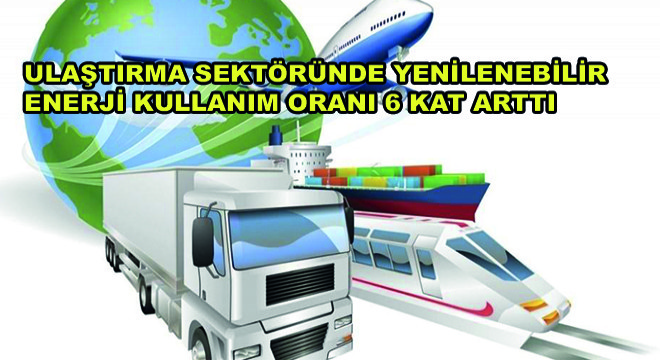 Ulaştırma Sektöründe Yenilenebilir Enerji Kullanımı 6 Kat Arttı