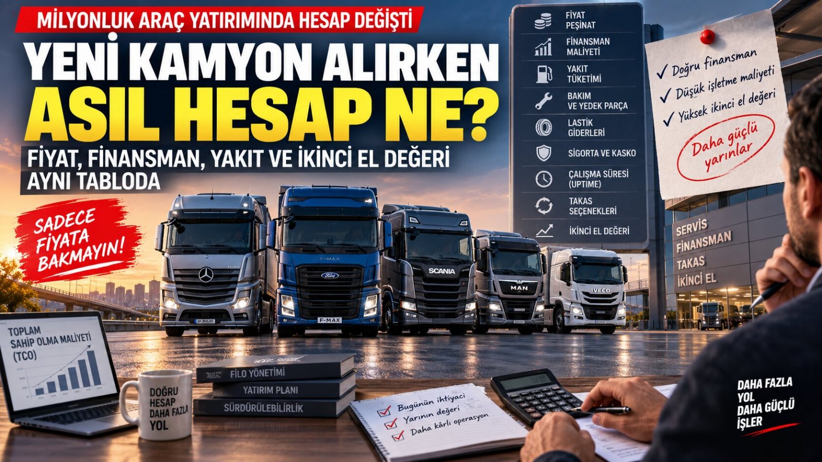 Yeni Kamyon Alırken Asıl Hesap Ne? Fiyat, Finansman, Yakıt ve İkinci El Değeri Aynı Tabloda