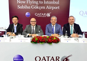 Qatar Airways, Türkiye'deki üçüncü uçuş nktasıyla birlikte küresel ağını genişletiyor.