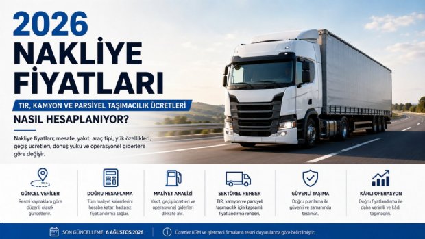 2026 Nakliye Fiyatları: TIR, Kamyon ve Parsiyel Taşımacılık Ücretleri Nasıl Hesaplanıyor?