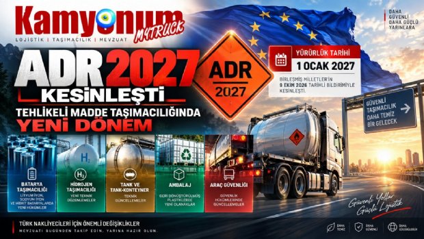 ADR 2027 Kesinleşti: Batarya, Hidrojen ve Tehlikeli Madde Taşımacılığında Yeni Dönem