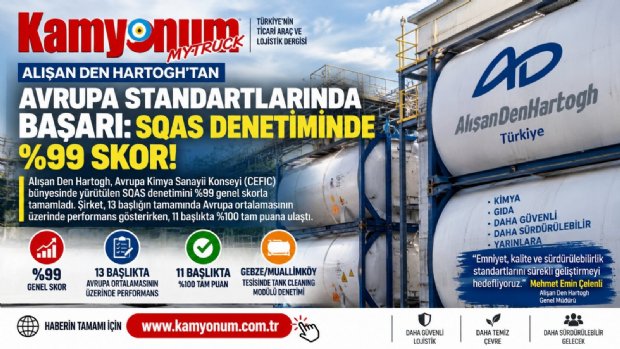 Alışan Den Hartogh'tan Avrupa Standartlarında Başarı: SQAS Denetiminde %99 Skor!