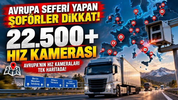 Avrupa’nın Hız Kameraları Tek Haritada: 22.500’den Fazla Nokta!