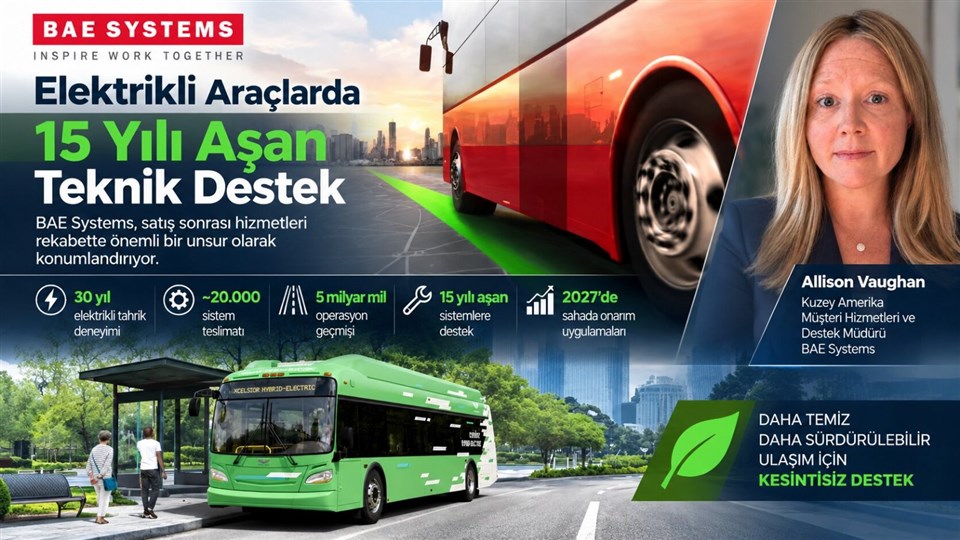 BAE Systems'ten Elektrikli Araçlarda 15 Yılı Aşan Teknik Destek: 2027'de Yeni Dönem