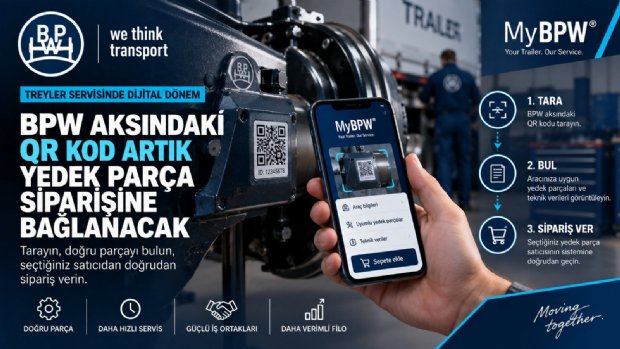 BPW Aksındaki QR Kod Artık Yedek Parça Siparişine Bağlanacak