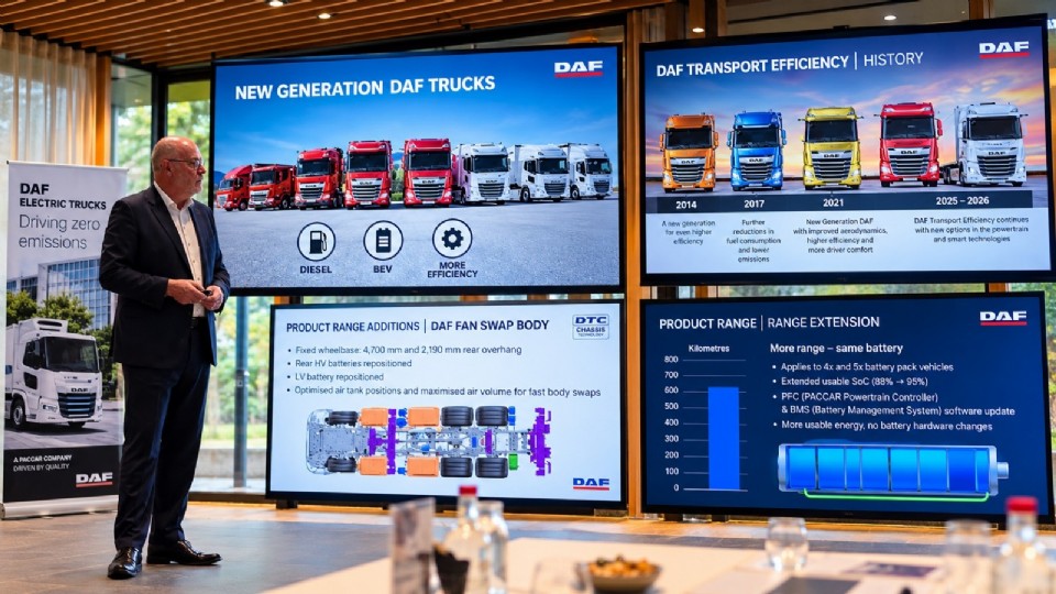 DAF'tan IAA 2026'da Yeni Hamle: 54 Tonluk Beş Akslı Kamyon, Elektrikli Modeller ve Daha Fazla Taşıma Verimliliği