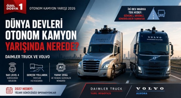 DÜNYA DEVLERİ OTONOM KAMYON YARIŞINDA NEREDE?