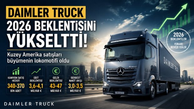 Daimler Truck 2026 Beklentisini Yükseltti: Kamyon Satış Hedefi ve Gelir Tahminleri Arttı