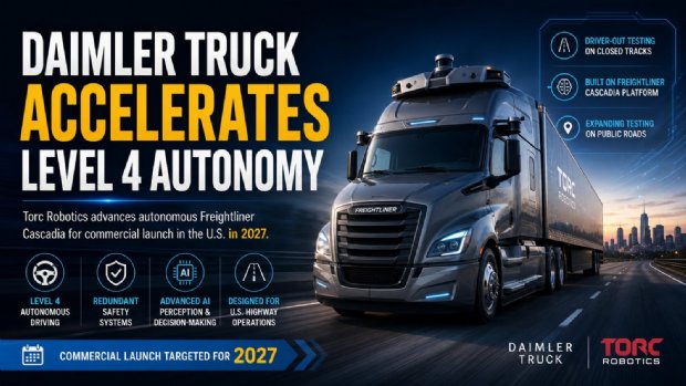 Daimler Truck Accelerates Level 4 Autonomous Truck Development for 2027 Commercial Launch