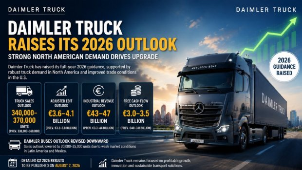Daimler Truck Raises 2026 Outlook as Strong North American Demand Boosts Performance