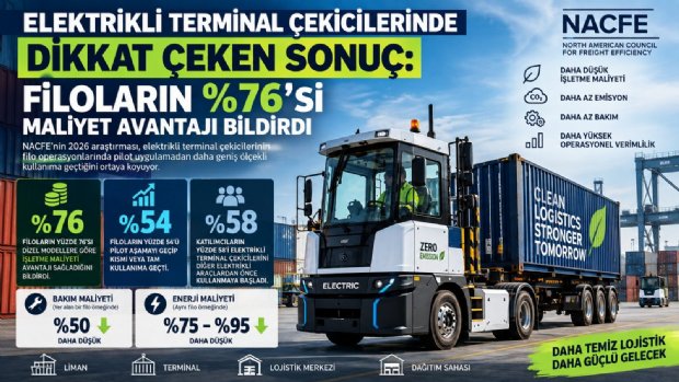 ELEKTRİKLİ TERMİNAL ÇEKİCİLERİNDE FİLO VERİLERİ MALİYET AVANTAJINA İŞARET EDİYOR