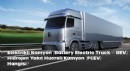 Elektrikli Kamyon (Battery Electric Truck  BEV) ve Hidrojen Yakıt Hücreli Kamyon (FCEV) Farkı Nedir?