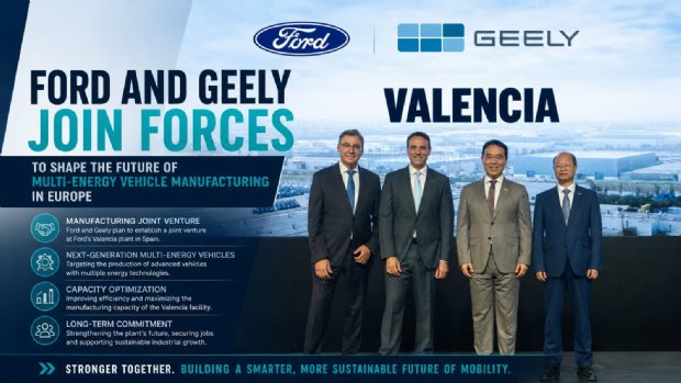 Ford and Geely Join Forces to Produce Next-Generation Multi-Energy Vehicles in Europe