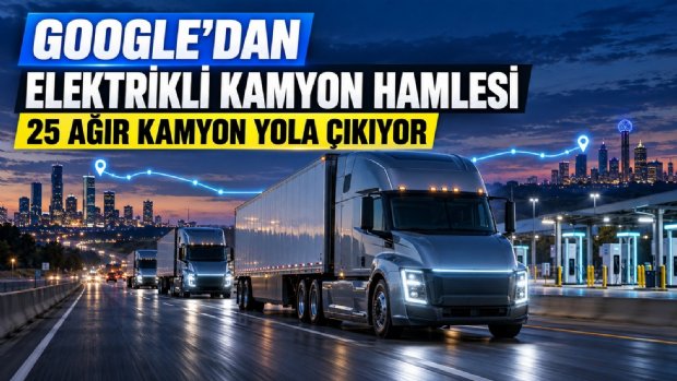 Google, 25 Elektrikli Ağır Kamyonu Destekleyen Lojistik Projesine Katıldı