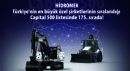 HİDROMEK En İyilerin Arasında Yer Alma İstikrarını Capital 500’le Sürdürdü