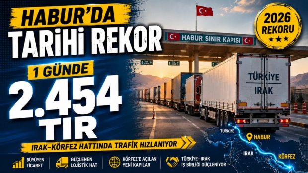 Habur'da 2.454 TIR'lık Rekor: Türkiye-Irak-Körfez Lojistik Hattında Yeni Dönem