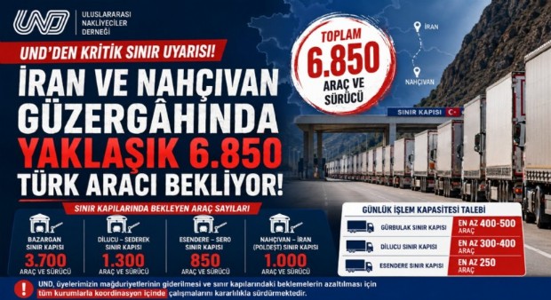 İran Dönüşünde Alarm! UND, Sınır Kapılarındaki Beklemelere Dikkat Çekti
