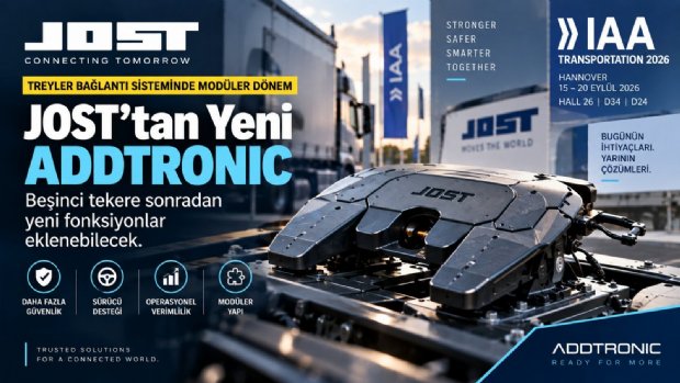 JOST’tan Yeni ADDTRONIC: Beşinci Tekere Sonradan Yeni Fonksiyon Eklenebilecek