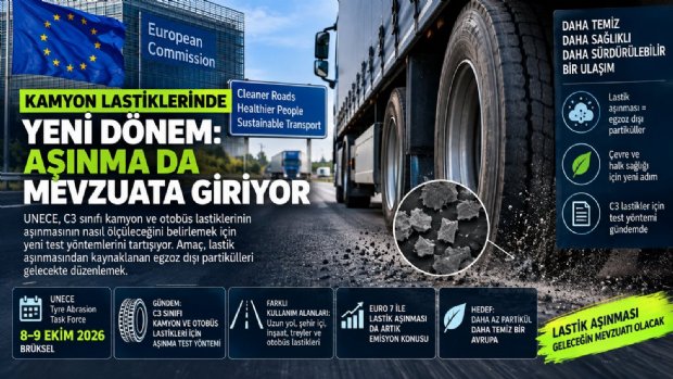 KAMYON LASTİKLERİNDE YENİ DÖNEM: AŞINMA DA MEVZUATA GİRİYOR