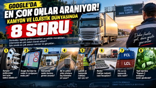 KAMYON VE LOJİSTİK DÜNYASINDA EN ÇOK MERAK EDİLEN 8 SORU: BAZI CEVAPLAR ŞAŞIRTACAK!