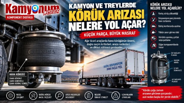 Kamyon ve Treylerde Körük Arızası Nelere Yol Açar? İhmal Edilirse Masraf Büyüyor