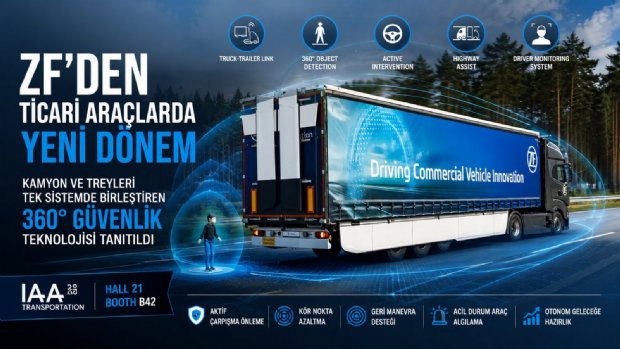 Kamyon ve Treyleri Tek Sistemde Birleştiren 360 Güvenlik Teknolojisi Tanıtıldı