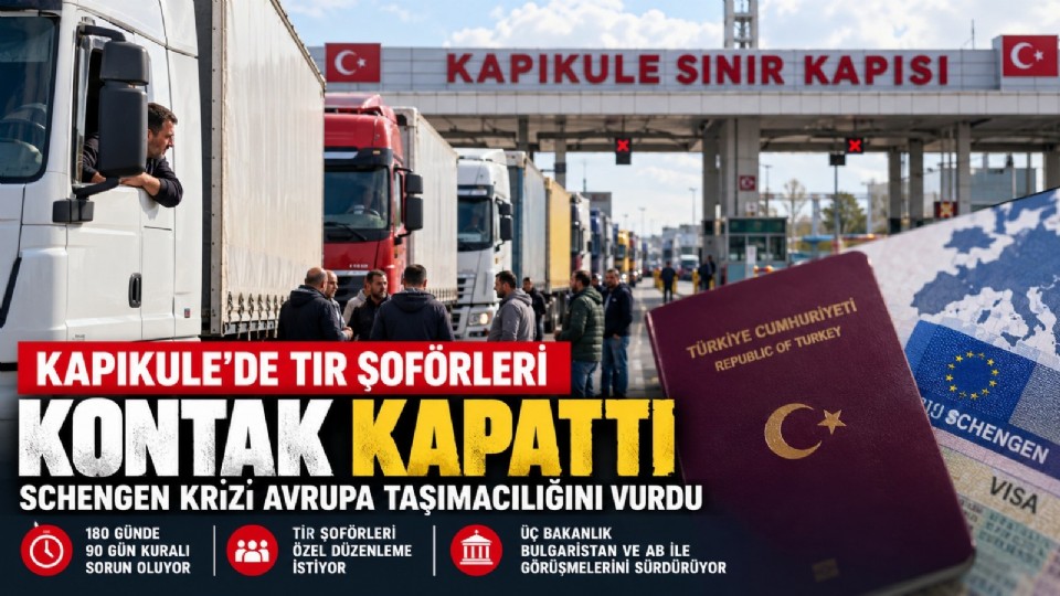 Kapıkule'de TIR Şoförleri Kontak Kapattı: Schengen Krizi Avrupa Taşımacılığını Vurdu, Üç Bakanlık Harekete Geçti