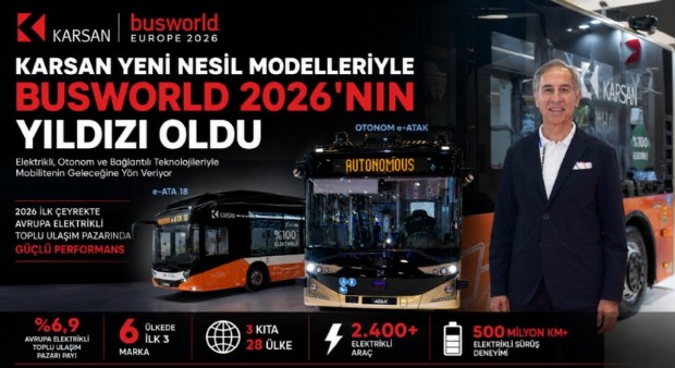 Karsan Yeni Nesil Modelleriyle Busworld 2026’nın Yıldızı Oldu!